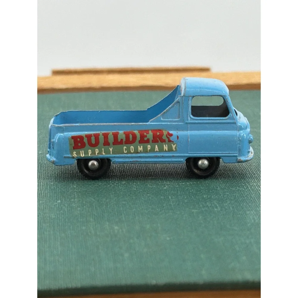 Vintage Matchbox Lesney No 60 Morris J2 Pick-Up Builders Supply Company Blue